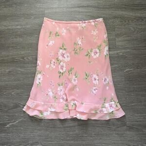 Early 1990s coquette pastel pink skirt